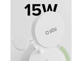SBS Chargeur sans fil 3-1 15W Qi2 Blanc