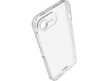 Charger l&#39;image dans la galerie, Coque de téléphone transparente sur fond noir, montrant la caméra du téléphone.
