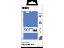 Charger l&#39;image dans la galerie, Une coque de téléphone bleue dans une boîte noire et blanche, avec du texte.
