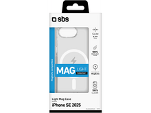 Charger l&#39;image dans la galerie, Emballage de coque iPhone. Coque MagSafe transparente avec logo MagLight blanc, et une coque transparente.
