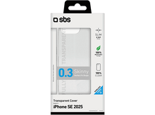 Charger l&#39;image dans la galerie, Emballage de coque transparente pour iPhone. L&#39;emballage est blanc avec texte noir et une coque transparente.
