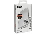 SBS Extreme Cover X2 Étui de téléphone pour Apple iPhone 15 Transparent