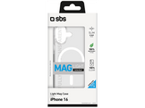 SBS Light Mag Étui de téléphone pour Apple iPhone 16 Transparent