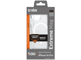 SBS Magsafe Case D3O Étui de téléphone pour Apple iPhone 16 Pro Transparent
