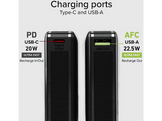SBS Powerbank 1xUSB-A & 1xUSB-C 10000mAh 20W Compact Black