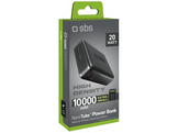 SBS Powerbank 1xUSB-A & 1xUSB-C 10000mAh 20W Compact Black