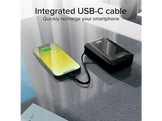 SBS Powerbank 1xUSB-C & 1x USB-A & int. USB-C 20000mAh 10W LCD Black