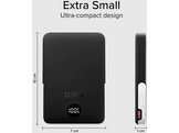 SBS Powerbank 1xUSB-C 5000mAh 15W Magsafe LCD Stand Black