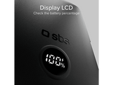 SBS Powerbank 1xUSB-C 5000mAh 15W Magsafe LCD Stand Black