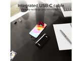 SBS Powerbank 1xUSB-C & int. USB-C 10000mAh 10W LCD Black