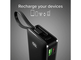SBS Powerbank 1xUSB-C & int. USB-C 10000mAh 10W LCD Black