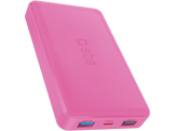 SBS Powerbank 2xUSB-A & 1xUSB-C 10000mAh 10W Pink
