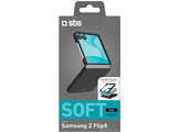 SBS Silicon case pour Samsung Z Flip 8 Noir