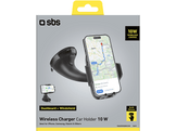SBS Support et chargeur de smartphone pour voiture Ventouse 10W Noir (TESUPPWINDWIR10W)