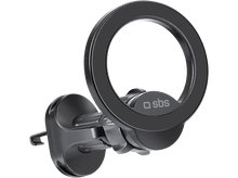 Charger l&#39;image dans la galerie, Anneau de support de téléphone de voiture noir. Il a une forme d&#39;anneau. La marque est &#39;sbs&#39; en bas.
