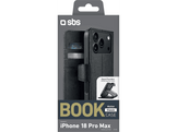 SBS Wallet Classic Flipcover pour Apple iPhone 18 Pro Max Noir