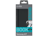 SBS Wallet smooth Étui de téléphone pour Samsung Galaxy A37 Noir