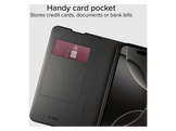 SBS Wallet Stand Case Étui de téléphone pour Apple iPhone 16 Noir