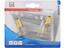Charger l&#39;image dans la galerie, Deux ampoules de four dans un emballage plastique, avec des icônes de four.
