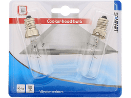 SCANPART Lampe de hotte E14 40W 2 pack (114000041)