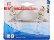 SCANPART Lampe de hotte E14 40W 2 pack (114000041)