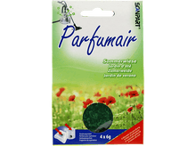 Charger l&#39;image dans la galerie, Un paquet de désodorisant avec des fleurs rouges et des perles vertes.
