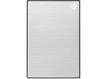 Charger l&#39;image dans la galerie, Disque dur externe argenté en métal brossé. Le logo Seagate est visible dans le coin supérieur droit.
