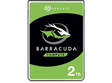 Charger l&#39;image dans la galerie, Disque dur Seagate Barracuda 2 To vert et noir avec le logo Seagate.
