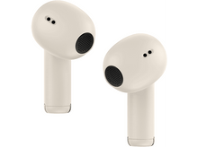 Charger l&#39;image dans la galerie, Deux écouteurs beiges sur fond blanc. Chacun a un haut-parleur noir.
