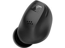 Charger l&#39;image dans la galerie, Écouteur Sennheiser noir, isolé sur fond blanc. Montre les détails de la conception de l&#39;écouteur.
