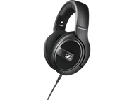 Casque Sennheiser noir. Texte : Sennheiser, HD 569.