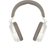 Charger l&#39;image dans la galerie, Casque blanc et gris. L&#39;arceau est gris et les écouteurs sont blancs avec un rembourrage gris.
