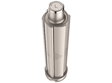 Charger l&#39;image dans la galerie, Produit cylindrique argenté. Le dessus porte un symbole &#39;L&#39;. Il y a des trous d&#39;aération sur les côtés.
