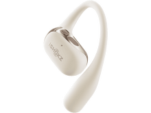 Charger l&#39;image dans la galerie, Écouteur de couleur crème. L&#39;écouteur est isolé sur un fond noir uni.
