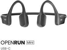 Charger l&#39;image dans la galerie, SHOKZ OpenRun Mini USB-C Casque à conduction osseuse - Noir
