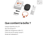 SHOKZ OpenRun Pro 2 Casque à conduction osseuse - Orange Oreillettes sans fil Orange