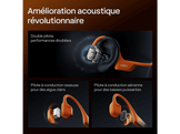 SHOKZ OpenRun Pro 2 Casque à conduction osseuse - Orange Oreillettes sans fil Orange