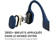 Charger l&#39;image dans la galerie, SHOKZ OpenRun USB-C Casque à conduction osseuse - Bleu
