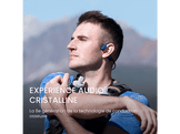 SHOKZ OpenRun USB-C Casque à conduction osseuse - Bleu Oreillettes sans fil Bleu