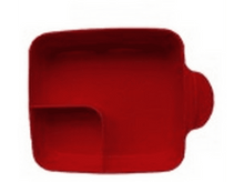 Charger l&#39;image dans la galerie, Mug rouge sur fond blanc, isolé, avec une petite anse à droite.
