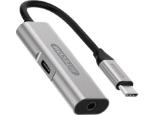 Charger l&#39;image dans la galerie, SITECOM Adaptateur audio 2 x USB-C - 3.5 mm Gris (CN-396)
