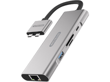 Charger l&#39;image dans la galerie, SITECOM Adaptateur Dual USB-C Multiport Pro (CN-411)
