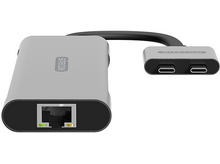 Charger l&#39;image dans la galerie, SITECOM Adaptateur Dual USB-C Multiport Pro (CN-411)
