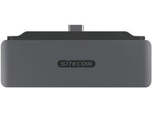 Charger l&#39;image dans la galerie, SITECOM Adaptateur multiport 4-en-1 pour iPad Argenté / Noir (AC-1004)
