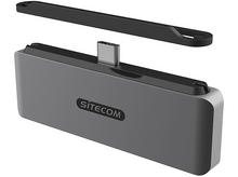 Charger l&#39;image dans la galerie, SITECOM Adaptateur multiport 4-en-1 pour iPad Argenté / Noir (AC-1004)
