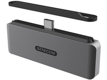 Charger l&#39;image dans la galerie, SITECOM Adaptateur multiport 5-en-1 pour iPad Argenté / Noir (AC-1005)
