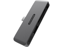 Charger l&#39;image dans la galerie, SITECOM Adaptateur multiport 5-en-1 pour iPad Argenté / Noir (AC-1005)
