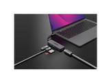 SITECOM Adaptateur multiport 5-en-1 USB-C Argenté / Noir (CN-5501)