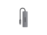 SITECOM Adaptateur multiport 5-en-1 USB-C Argenté / Noir (CN-5501)