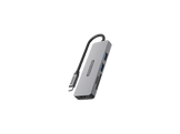 SITECOM Adaptateur multiport 5-en-1 USB-C Argenté / Noir (CN-5501)